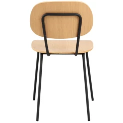 Keukenstoel Amir Fineer En Staal - Eik/zwart -Songmics Winkel Ontwerp zonder titel 2023 07 10T154452.620 406f