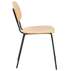 Keukenstoel Amir Fineer En Staal - Eik/zwart -Songmics Winkel Ontwerp zonder titel 2023 07 10T154525.260 f4f1