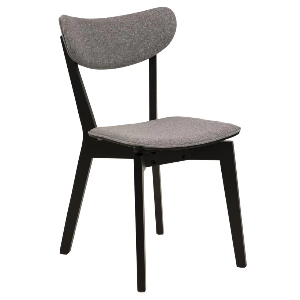 Eetkamerstoel Roxby - Grijs/zwart 3 Eetkamerstoel Roxby - Grijs/zwart