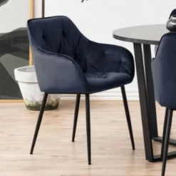 Eetkamerstoel Lynn - Donkerblauw/zwart -Songmics Winkel Ontwerp zonder titel 2023 07 17T161312.701 5ec3