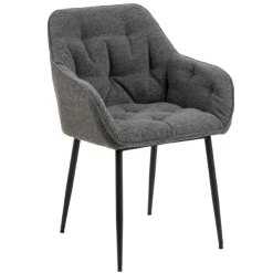 Eetkamerstoel Bridget Stof En Metaal - Antraciet/zwart -Songmics Winkel Ontwerp zonder titel 2023 07 17T163600.337 ad07