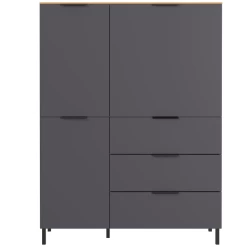 Buffetkast Calista 109cm 2 Deuren & 3 Lades - Antraciet/eik -Songmics Winkel Ontwerp zonder titel 2023 08 01T152928.759 bec8
