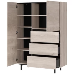 Buffetkast Grillo Met Twee Deuren En Drie Lades - Eikdecor -Songmics Winkel Ontwerp zonder titel 2023 08 03T153624.882 73b8