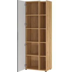 Dossierkast Oliveira 62x182cm Met Vier Legplanken - Eikdecor/antraciet -Songmics Winkel Ontwerp zonder titel 2023 08 17T164130.100 6768