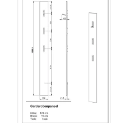 Wandkapstok Jonas Met Drie Haken - Wit -Songmics Winkel Ontwerp zonder titel 2023 08 21T153902.291 2d85