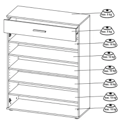 Schoenenkast Seb 89cm Met Opberglade - Wit -Songmics Winkel Ontwerp zonder titel 2023 08 23T142220.930 e858