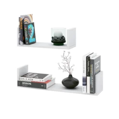 Set Van 2 Wandplanken 40x14.5 Cm En 60x14.5 Cm Britta-wit -Songmics Winkel Ontwerp zonder titel 2023 08 25T081531.276 be5b