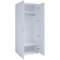 Kleerkast Halula 2 Deuren 1 Kledingroede En 2 Legplanken-wit -Songmics Winkel Ontwerp zonder titel 2023 08 25T115814.455 7685