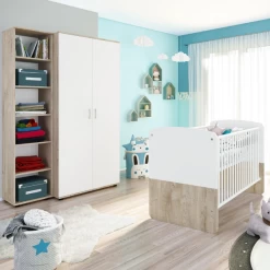 Kleerkast Halula 2 Deuren 1 Kledingroede En 2 Legplanken-wit/eik -Songmics Winkel Ontwerp zonder titel 2023 08 31T085241.924 85f2