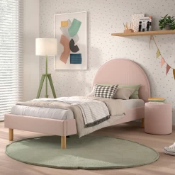 Nachttafeltje / Poef Maeva 41x41cm - Roze Bouclé Stof -Songmics Winkel Ontwerp zonder titel 2023 09 14T161937.708 9d40