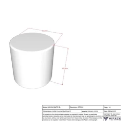 Nachttafeltje / Poef Maeva 41x41cm - Witte Bouclé Stof -Songmics Winkel Ontwerp zonder titel 2023 09 14T162424.708 f1b9