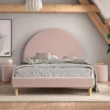 Gestoffeerd Bed Maeva 140x200cm Met Twee Nachttafeltjes - Roze Bouclé Stof -Songmics Winkel Ontwerp zonder titel 2023 09 15T083653.891 86b2