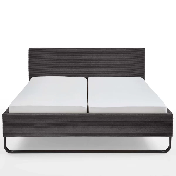 Tweepersoonsbed Velma 180x200cm Ribfluweel - Donkergrijs 9 Tweepersoonsbed Velma 180x200cm Ribfluweel - Donkergrijs - Afbeelding 7