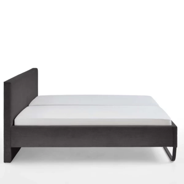 Tweepersoonsbed Velma 180x200cm Ribfluweel - Donkergrijs 8 Tweepersoonsbed Velma 180x200cm Ribfluweel - Donkergrijs - Afbeelding 6