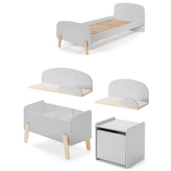 Kinderkamercombinatie 6 Kiddy-grijs