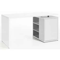 Bureau Cory 140x69cm Met Opbergruimte - Hoogglans Wit -Songmics Winkel Ontwerp zonder titel 2023 09 21T162042.556 d29b
