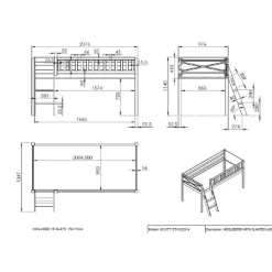 Halfhoogslaper Scottie 90x200 Cm Birdy 3-wit -Songmics Winkel Ontwerp zonder titel 2023 09 28T141606.605 c802
