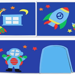 Halfhoogslaper Scottie 90x200 Cm Met Glijbaan En Astronautengordijn-wit -Songmics Winkel Ontwerp zonder titel 2023 09 28T144629.555 aab1