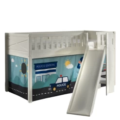 Halfhoogslaper Scottie 90x200 Cm Met Glijbaan En Politie-speelgordijn-wit -Songmics Winkel Ontwerp zonder titel 2023 09 29T113215.413 c0a1