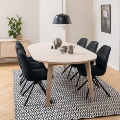 Verlengbare Eettafel Sieg, Ø120/220x75cm - Eik 16 Verlengbare Eettafel Sieg, Ø120/220x75cm - Eik -Songmics Winkel Ontwerp zonder titel 2023 10 09T141838.378 acac