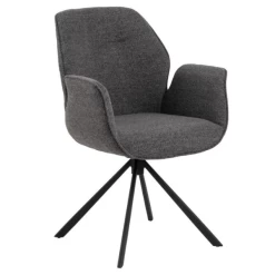 Draaibare Eetkamerstoel Aubin Met Armleuning - Monza Antraciet -Songmics Winkel Ontwerp zonder titel 2023 10 10T162837.253 45f8