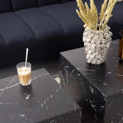 Salontafel Set Dice (2 Stuks, 58x58x40 Cm) - Zwart Marmer 15 Salontafel Set Dice (2 Stuks, 58x58x40 Cm) - Zwart Marmer -Songmics Winkel Ontwerp zonder titel 2023 10 12T155218.589 cfef