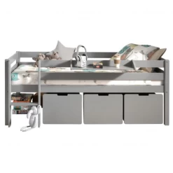 Halfhoogslaper Pip 90x200 Cm Met 3 Lades En 1 Hangplank-grijs -Songmics Winkel Ontwerp zonder titel 2023 10 18T143431.038 edd0