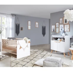 Babykamercombinatie Mats | Bed, Luiertafel Met Opbergruimte | Wit -Songmics Winkel Ontwerp zonder titel 2023 10 19T165210.999 4532