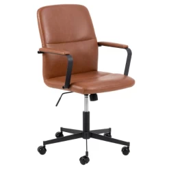 Bureaustoel Flora - Draaibaar, Kantelbaar En Soft Brake - Cognac -Songmics Winkel Ontwerp zonder titel 2023 10 24T135924.286 bee3