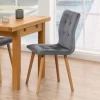 Gestoffeerde Eetkamerstoel Frida - Donkergrijs/eik -Songmics Winkel Ontwerp zonder titel 2023 10 24T164239.019 3a2a