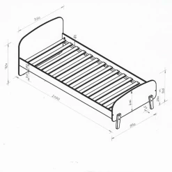 Kiddy Bed 90x200 - Wit -Songmics Winkel Ontwerp zonder titel 2023 10 26T134617.700 6bf0