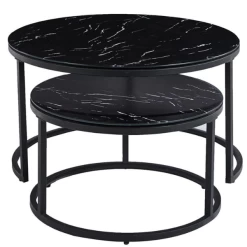 Salontafelset 'Boston' Decor Marmer Zwart -Songmics Winkel Ontwerp zonder titel 2023 11 06T102103.033 1 fdb1