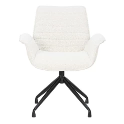 Stoel 'Amir' | Wit | Metalen Poten En Bouclé Bekleding | H84 X B66 X D58cm -Songmics Winkel Ontwerp zonder titel 2023 11 07T081512.635 f93b