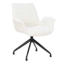 Stoel 'Amir' | Wit | Metalen Poten En Bouclé Bekleding | H84 X B66 X D58cm -Songmics Winkel Ontwerp zonder titel 2023 11 07T081717.446 f516