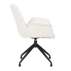 Stoel 'Amir' | Wit | Metalen Poten En Bouclé Bekleding | H84 X B66 X D58cm -Songmics Winkel Ontwerp zonder titel 2023 11 07T081755.688 f436