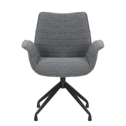 Stoel 'Amir' | Donkergrijs | Metalen Poten En Bouclé Bekleding | H84 X B66 X D58cm -Songmics Winkel Ontwerp zonder titel 2023 11 07T082903.630 f0ed