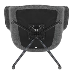 Stoel 'Amir' | Donkergrijs | Metalen Poten En Bouclé Bekleding | H84 X B66 X D58cm -Songmics Winkel Ontwerp zonder titel 2023 11 07T083418.083 f241