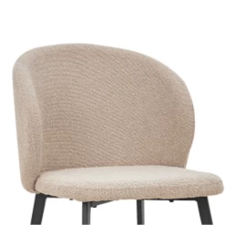 Stoel 'Toledo' Bouclé Zand | Metalen Poten En Bouclé Stoffering -Songmics Winkel Ontwerp zonder titel 2023 11 07T093940.797 4811