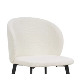 Stoel 'Toledo' Wit Bouclé | Metalen Poten | H80 X B51 X D55 Cm -Songmics Winkel Ontwerp zonder titel 2023 11 07T100251.631 e063