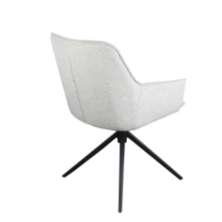 Draaibare Stoffen Stoel 'Iris' Zandkleur| Metalen Poten | 180° Draaibaar -Songmics Winkel Ontwerp zonder titel 2023 11 08T102636.555 8458
