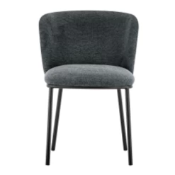 Stoffen Stoel 'Arthur' Donkergrijs | Metalen Poten | 76x52x54cm -Songmics Winkel Ontwerp zonder titel 2023 11 09T094735.204 d175