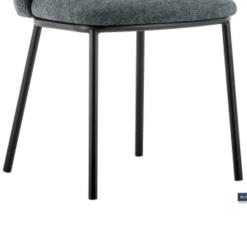 Stoffen Stoel 'Arthur' Donkergrijs | Metalen Poten | 76x52x54cm -Songmics Winkel Ontwerp zonder titel 2023 11 09T095021.753 3fad