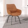 Bora' Stoel: Cognac Microvezel PU | Metalen Poten En Stoffen Bekleding -Songmics Winkel Ontwerp zonder titel 2023 11 09T164155.884 3666