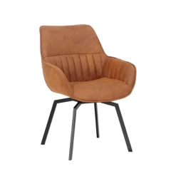 Bora' Stoel: Cognac Microvezel PU | Metalen Poten En Stoffen Bekleding -Songmics Winkel Ontwerp zonder titel 2023 11 09T164224.896 9bbc