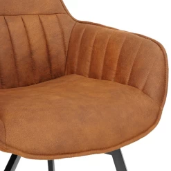 Bora' Stoel: Cognac Microvezel PU | Metalen Poten En Stoffen Bekleding -Songmics Winkel Ontwerp zonder titel 2023 11 09T164544.162 d979