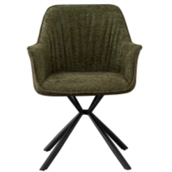 Bouclé Stoel Lucie Groene PU Rug | Metalen Poten | H82,5 X B62 X D63 Cm -Songmics Winkel Ontwerp zonder titel 2023 11 10T101335.926 70f2