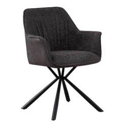 Bouclé Stoel Lucie Lichtgrijze PU Rug | Metalen Poten | H82,5 X B62 X D63 Cm -Songmics Winkel Ontwerp zonder titel 2023 11 14T081529.989 791c