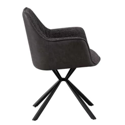 Bouclé Stoel Lucie Lichtgrijze PU Rug | Metalen Poten | H82,5 X B62 X D63 Cm -Songmics Winkel Ontwerp zonder titel 2023 11 14T081604.749 5e3c