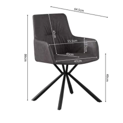 Stoel 'Lyra' PU Lichtgrijs | Metalen Poten En PU Bekleding -Songmics Winkel Ontwerp zonder titel 2023 11 14T090904.165 9f32