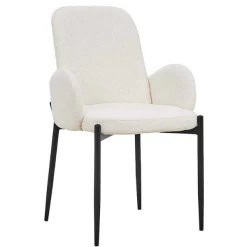 Bilbao' Stoel Wit Bouclé | Metalen Poten | H88xB60xD57cm -Songmics Winkel Ontwerp zonder titel 2023 11 14T100050.807 2bf9